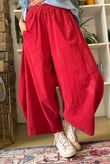 Bateau Needlecord 7/8 Barrel Culotte Pant Morello